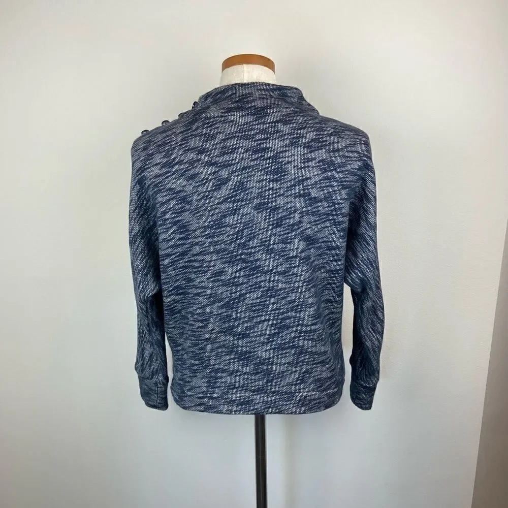 Point Sur Button-Sleeve Knit Sweater